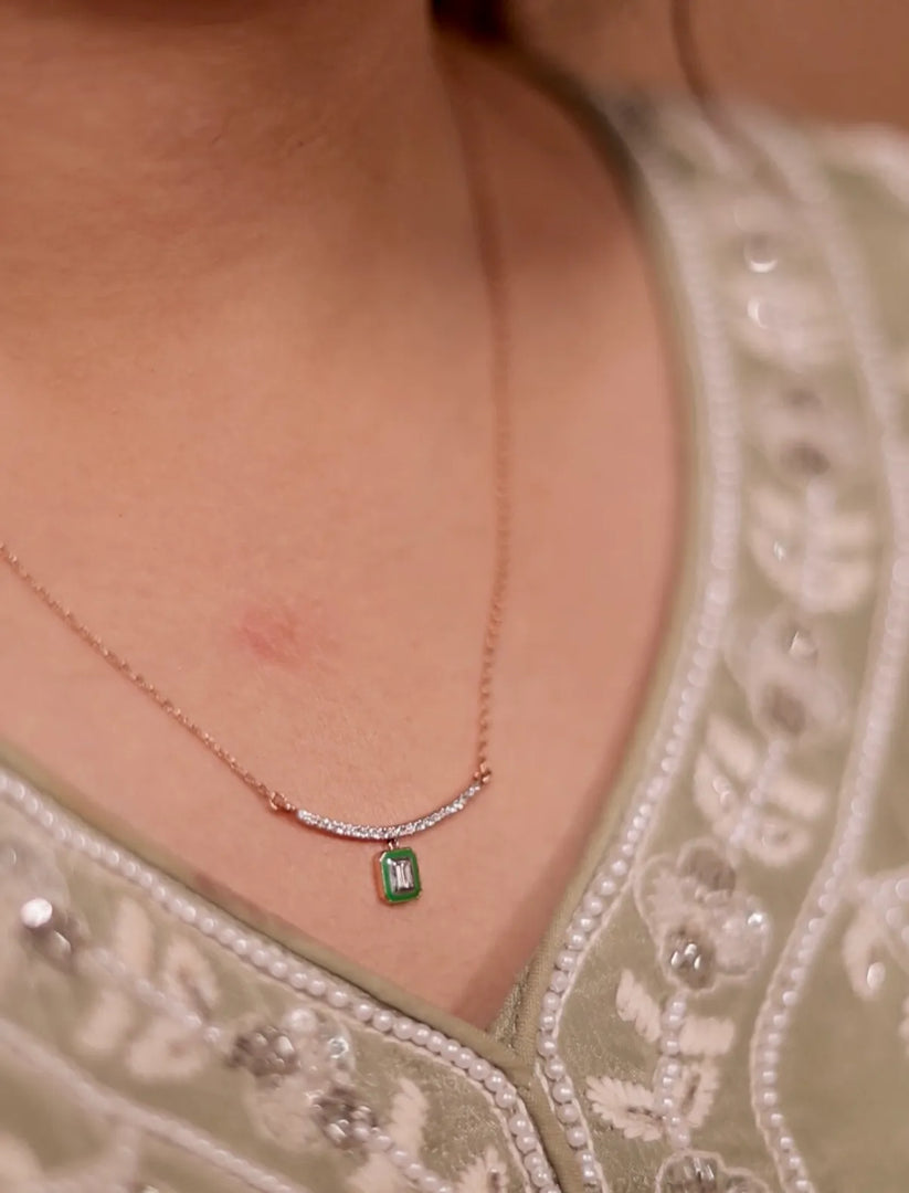 Diamond Arc Pendant