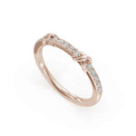 Load image into Gallery viewer, Knot Diamond Ring |  Wedding Band Ring | Diamond Rings For Women
