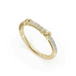 Load image into Gallery viewer, Knot Diamond Ring |  Wedding Band Ring | Diamond Rings For Women