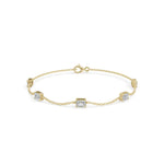 Load image into Gallery viewer, Baguette Diamond Bracelet | Diamond jewellery