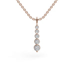 Load image into Gallery viewer, Long Drop Diamond Pendant | Diamond Pendant | Diamond Jewellery