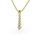 Load image into Gallery viewer, Long Drop Diamond Pendant | Diamond Pendant | Diamond Jewellery