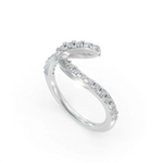 Load image into Gallery viewer, Flow Ring - 925 Sterling Silver Lab Grown Classic Diamond Ring
