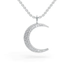 Load image into Gallery viewer, Moon pendant | Diamond Pendant | Crescent Moon Pendant