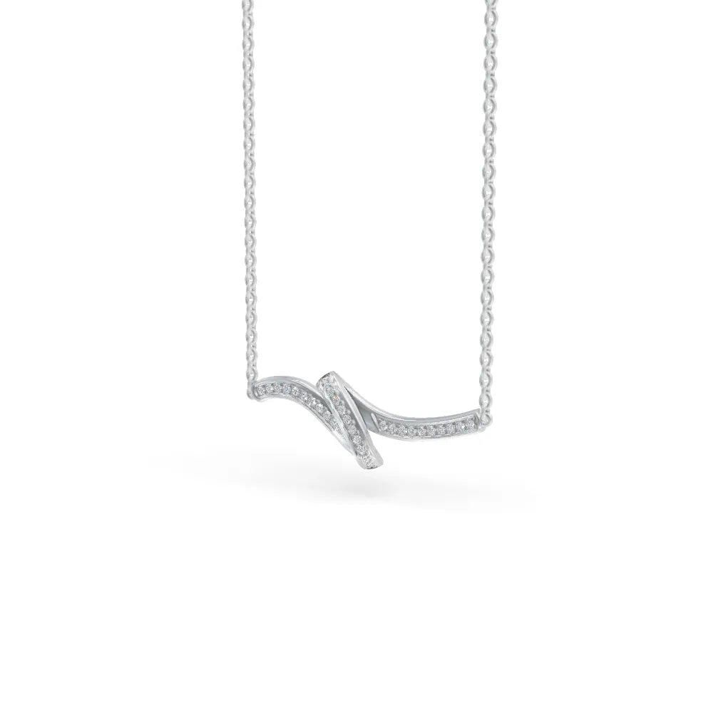 Flow Pendant | Minimal Pendant | Diamond Locket