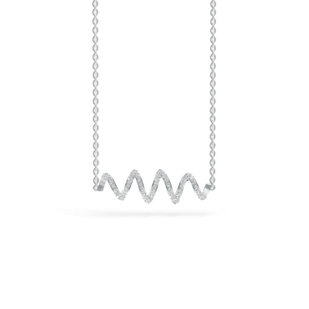 Wavelet Pendant | Diamond Pendant For Women
