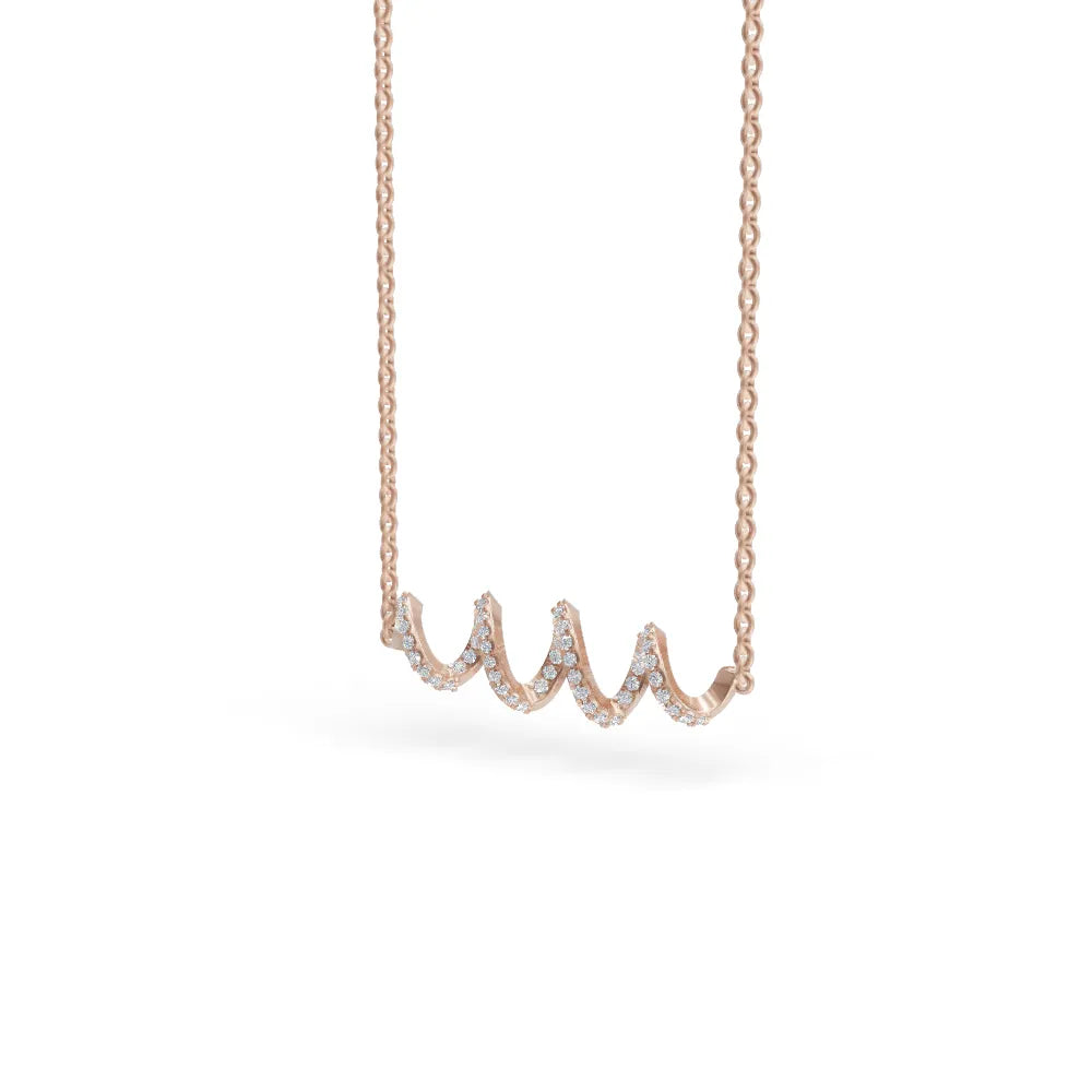 Wavelet Pendant | Diamond Pendant For Women