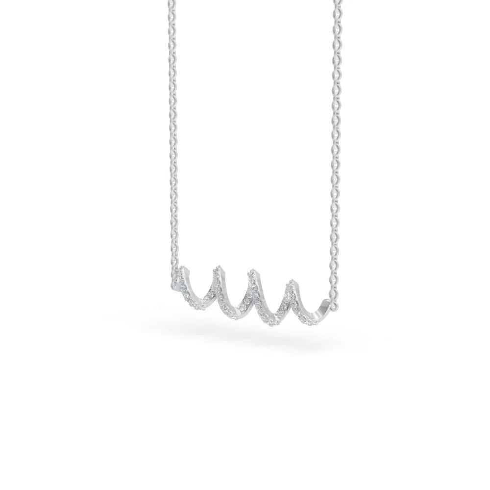 Wavelet Pendant | Diamond Pendant For Women