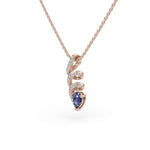 Load image into Gallery viewer, Tanzanite Twirl Pendant | Bold Diamond Jewelry
