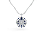 Load image into Gallery viewer, Sapphire Sunray Pendant