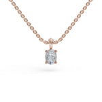 Load image into Gallery viewer, Oval Pendant  | Diamond Pendant | Everday Pendant | Fine Jewelry