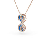 Load image into Gallery viewer, Ocean Clover Pendant  | Pendant Chain Diamond