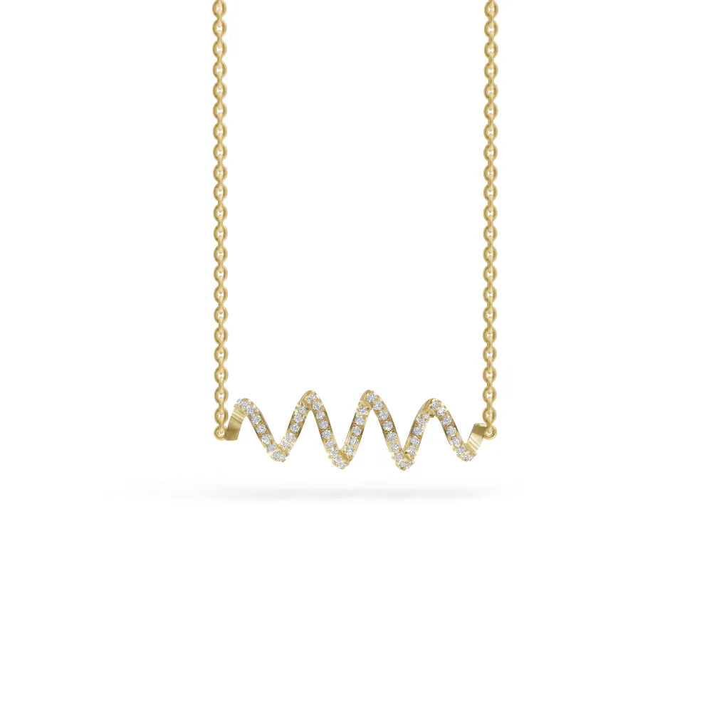 Wavelet Pendant | Diamond Pendant For Women