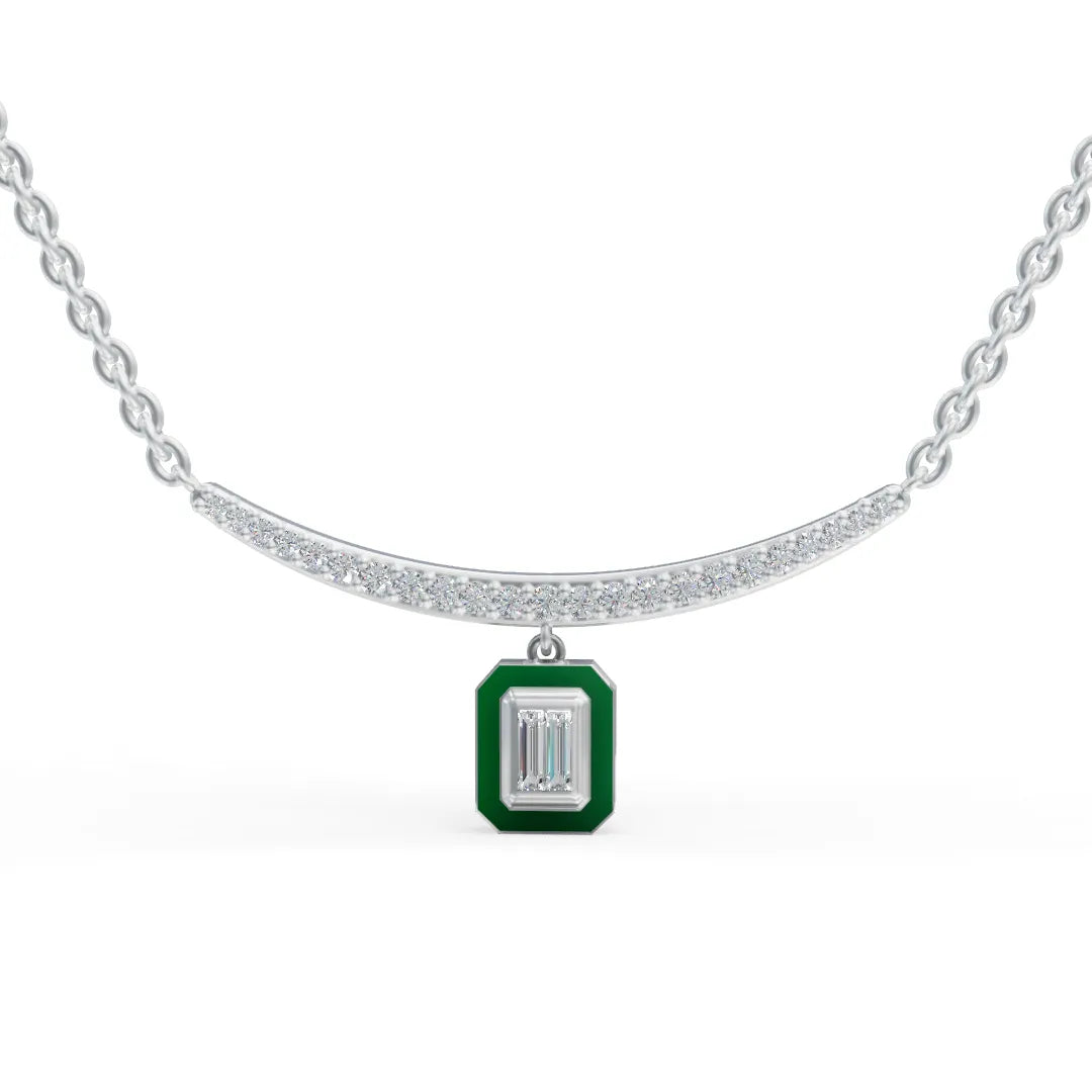 Diamond Arc Pendant
