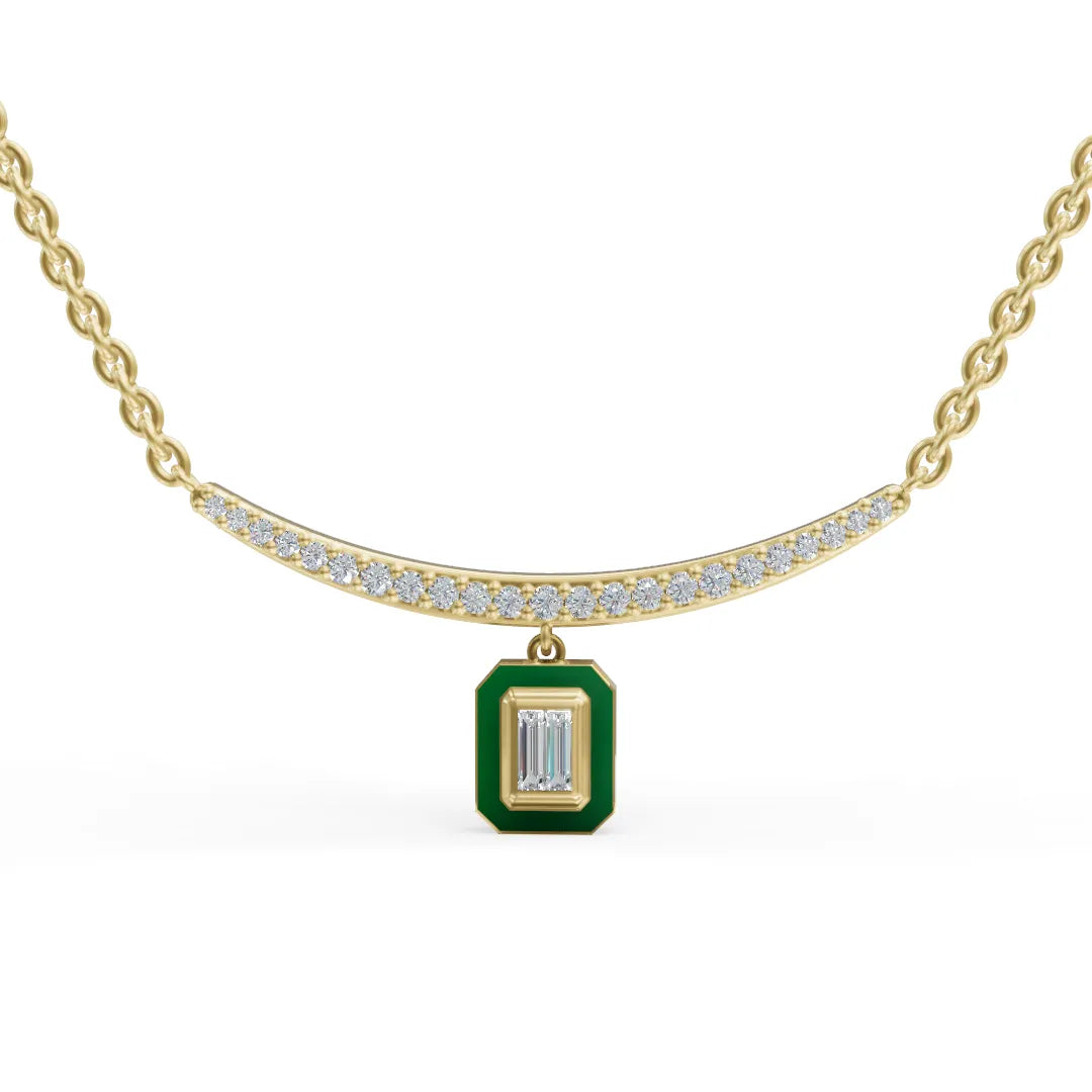Diamond Arc Pendant