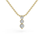 Load image into Gallery viewer, Past Present Future Pendant | Fine Jewelry | Diamond necklace for women