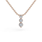 Load image into Gallery viewer, Past Present Future Pendant | Fine Jewelry | Diamond necklace for women