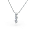 Load image into Gallery viewer, Past Present Future Pendant | Fine Jewelry | Diamond necklace for women