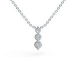 Load image into Gallery viewer, Past Present Future Pendant | Fine Jewelry | Diamond necklace for women
