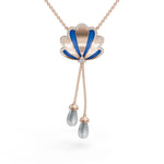 Load image into Gallery viewer, Twilight Teardrop Diamond Neckalce | Delicate Diamond Necklace