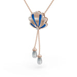 Load image into Gallery viewer, Twilight Teardrop Diamond Neckalce | Delicate Diamond Necklace