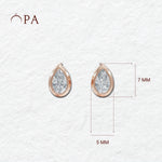 Load image into Gallery viewer, Pear Diamond Studs | Diamond Studs For Women