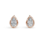 Load image into Gallery viewer, Pear Diamond Studs | Diamond Studs For Women