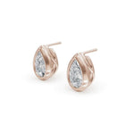 Load image into Gallery viewer, Pear Diamond Studs | Diamond Studs For Women