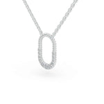 Load image into Gallery viewer, Pebble Loop Pendant | Gift for her | Diamond locket |  Elegant jewelry