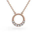Load image into Gallery viewer, Pebble Round Pendant | Women's Diamond Pendant | Diamond Pendant