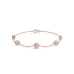 Load image into Gallery viewer, Princess Diamond Bracelet | Diamond Bracelets For Ladies | Diamond Bracelets