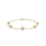 Load image into Gallery viewer, Princess Diamond Bracelet | Diamond Bracelets For Ladies | Diamond Bracelets