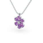 Load image into Gallery viewer, Purple Flora Pendant