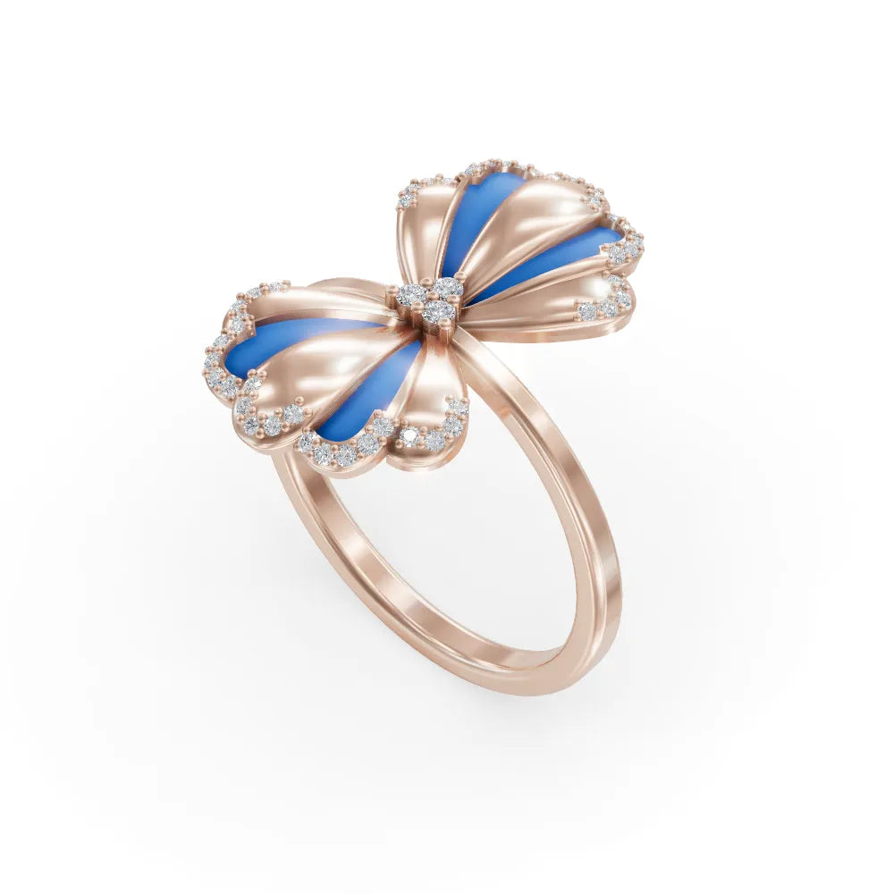 Ocean Clover Ring | Bridal Ring
