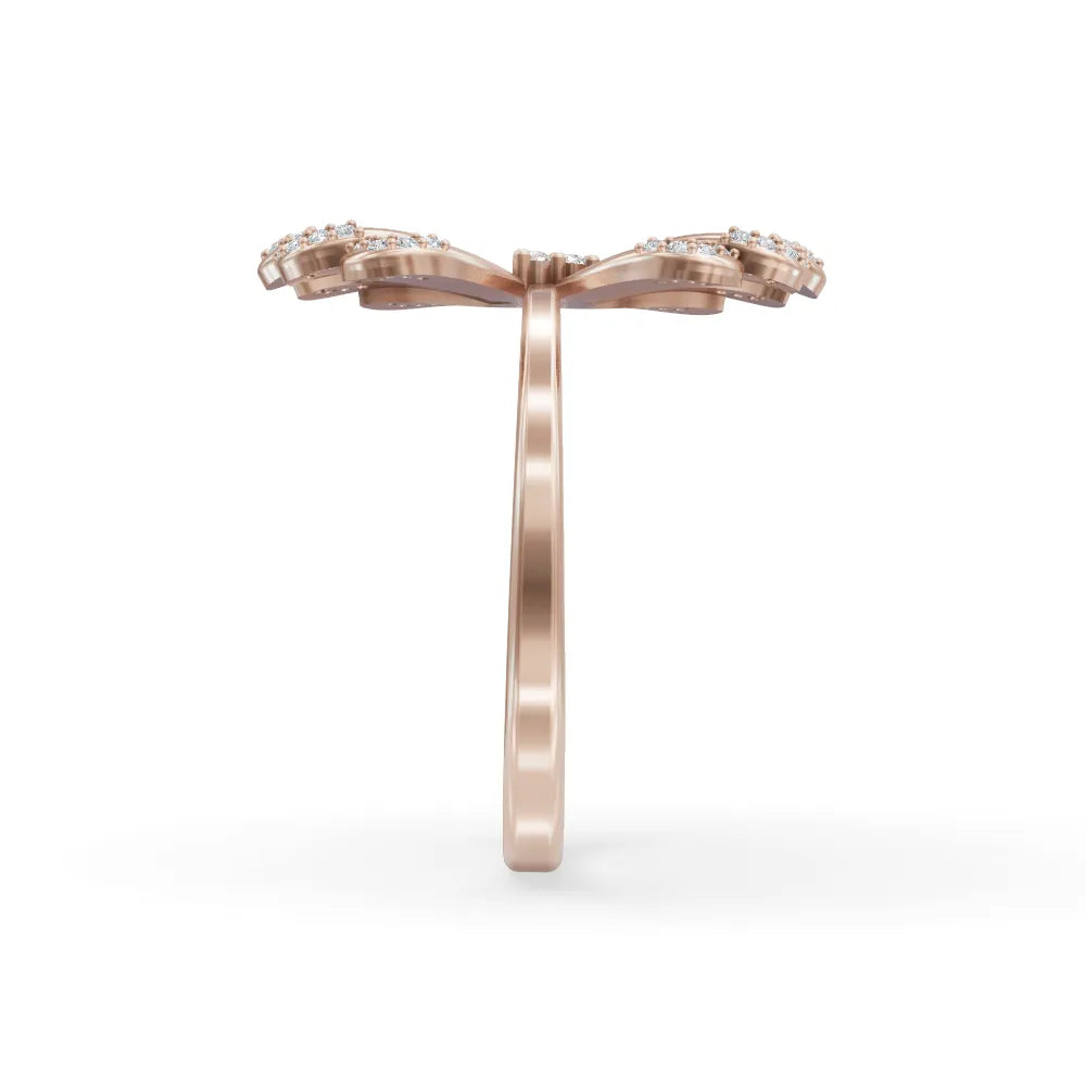 Ocean Clover Ring | Bridal Ring