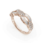Load image into Gallery viewer, Gray Bonding Band Diamond Ring | Engagement Rings | Enamel jewellery