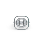 Load image into Gallery viewer, Chandee Orbit 925 Sterling Silver Lab Grown Diamond ring