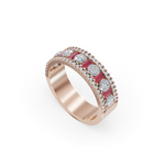 Load image into Gallery viewer, Chaandee Pink Ray 925 Sterling Silver Lab Grown Diamond Ring