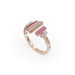 Load image into Gallery viewer, Chaandee Pink Heights 925 Sterling Silver Lab Grown Diamond Ring