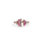 Load image into Gallery viewer, Chaandee Pink Heights 925 Sterling Silver Lab Grown Diamond Ring