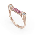 Load image into Gallery viewer, Rosaline 925 Sterling Silver Lab Grown Diamond Ring