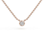Load image into Gallery viewer, Solitiare Pendant | Single DIamond Pendant