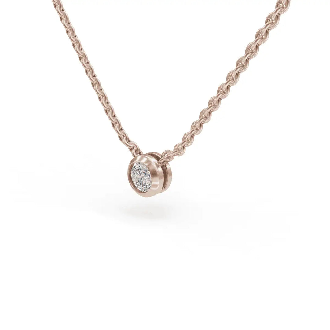 Solitiare Pendant | Single DIamond Pendant