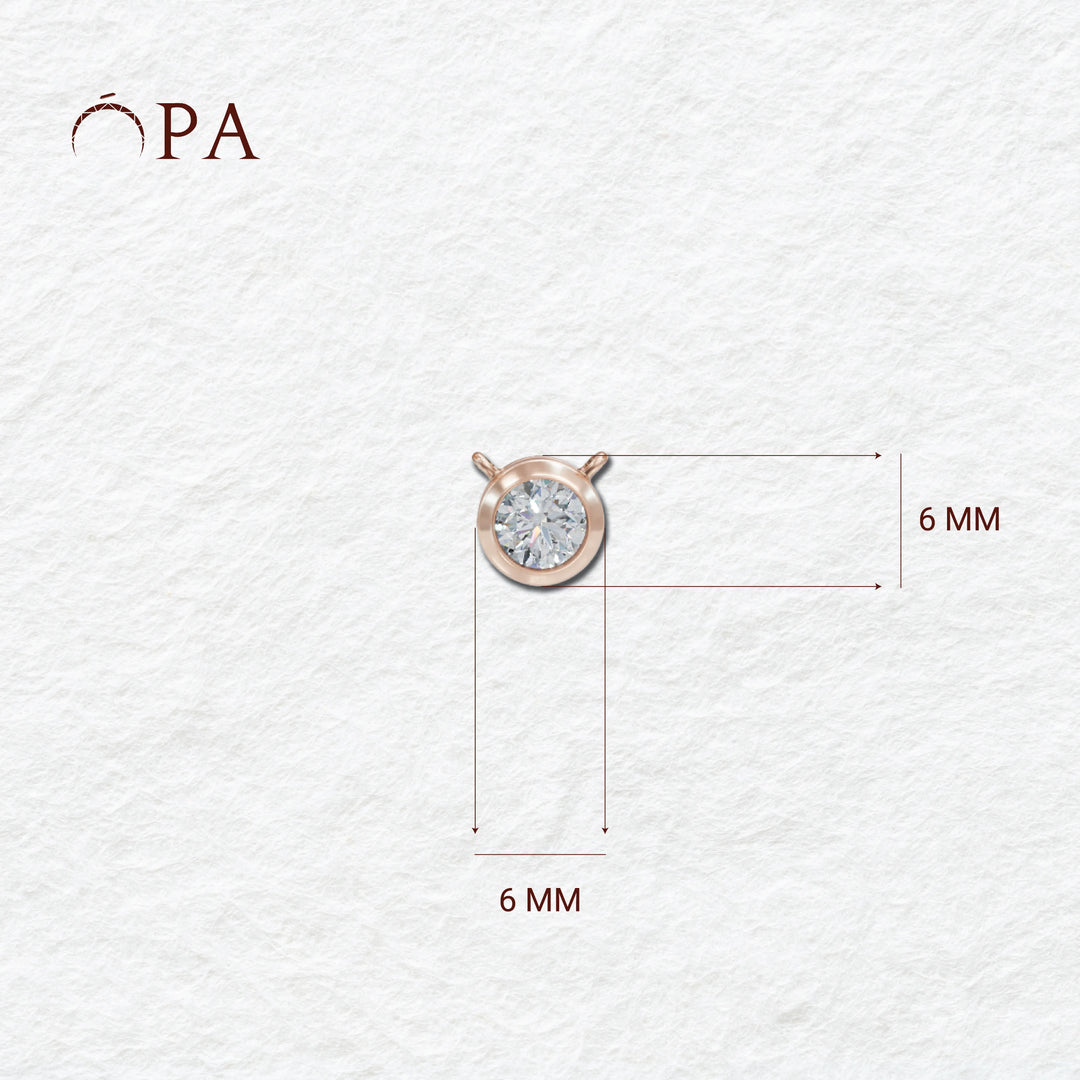 Solitiare Pendant | Single DIamond Pendant
