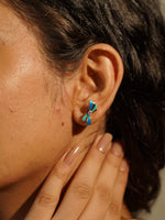 Load image into Gallery viewer, Wave Flower Earrings | Diamond Earrings For Women | Beach Earrings