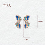 Load image into Gallery viewer, Wave Flower Earrings | Diamond Earrings For Women | Beach Earrings