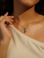 Load image into Gallery viewer, Wave Flower Pendant | Diamond Flower Pendant