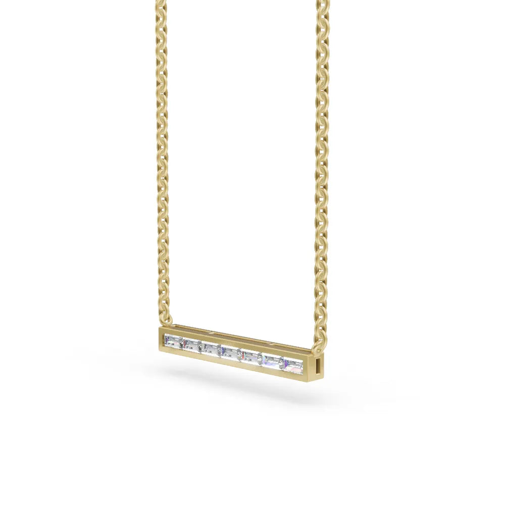 Bar Pendant | Diamond Pendant