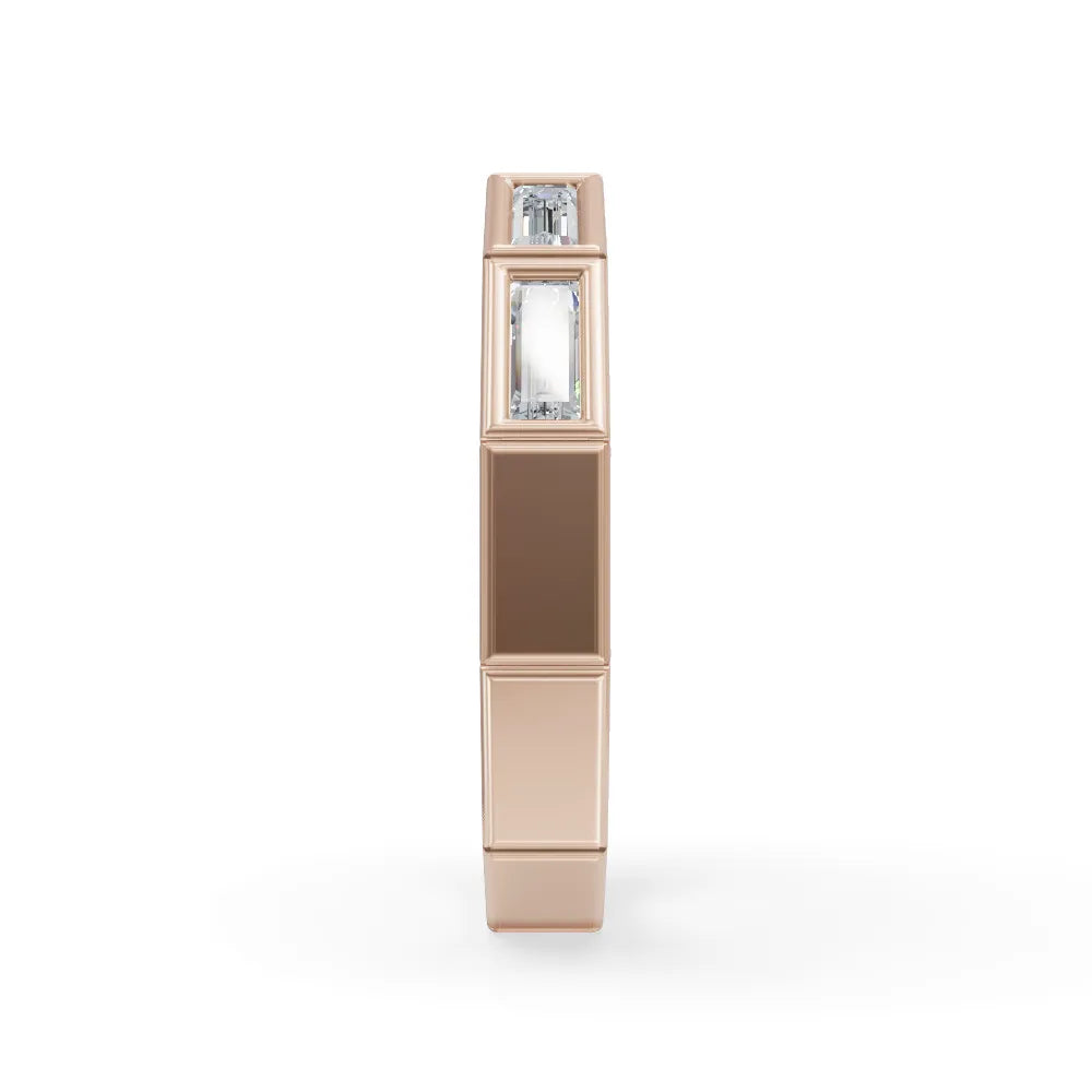 Modern Edge Baguette Ring | Lab Grown Diamond Ring