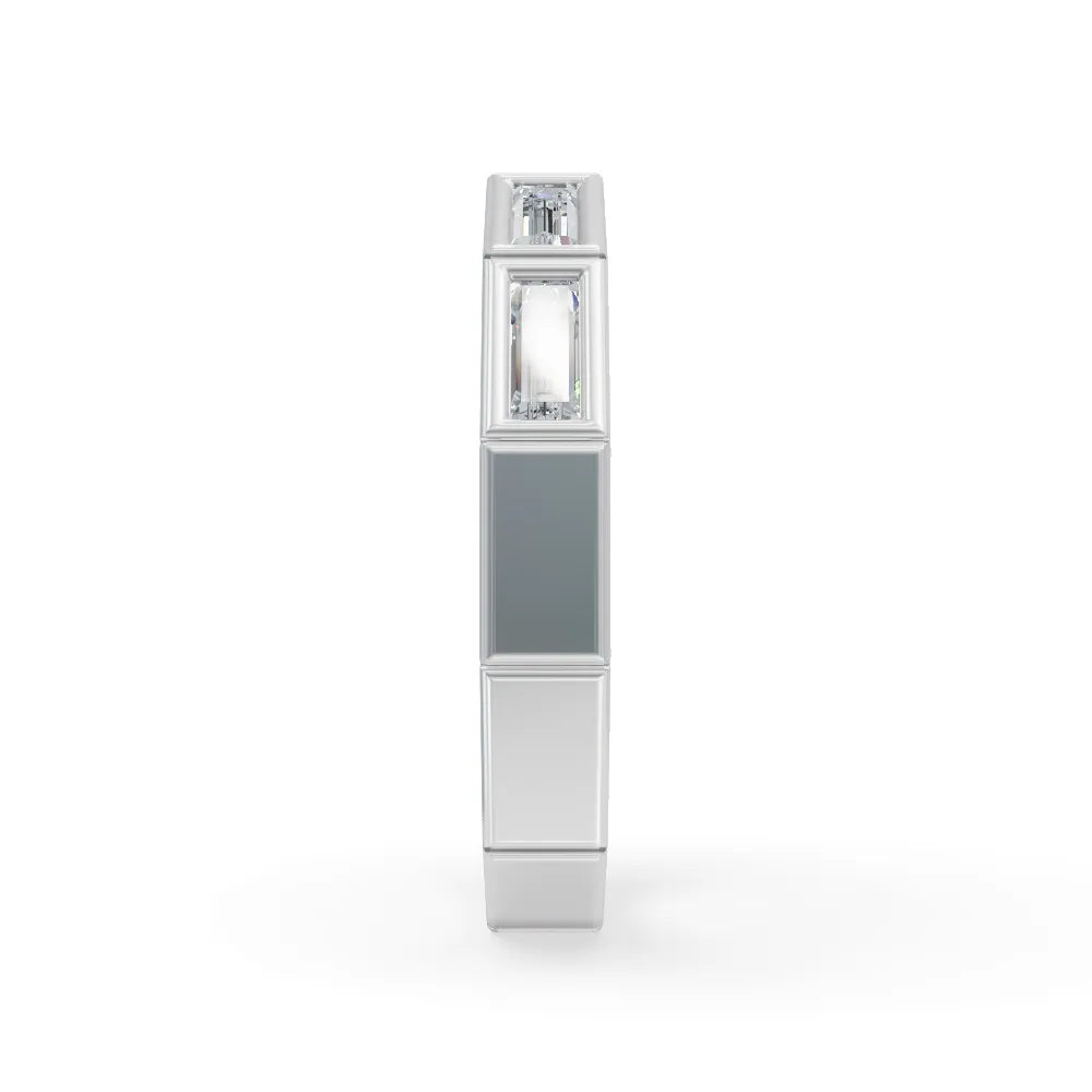 Modern Edge Baguette Ring | Lab Grown Diamond Ring